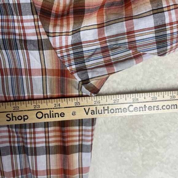 Roper Pearl Snap Shirt‎ Mens 3XL Short Sleeve Western Cowboy Frontier Plaid - Picture 4 of 6
